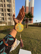 "Let It Go" Hand-Painted Wooden Hanging | Inspirational Car Mirror Charm | Boho Wall & Bag Accessory - Ankansala
