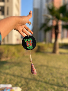 We Were Made for Change – Hand Painted Wooden Car Mirror & Wall Hanging - Ankansala