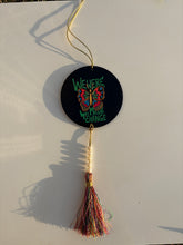 We Were Made for Change – Hand Painted Wooden Car Mirror & Wall Hanging - Ankansala
