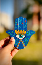 Hamsa hand evil eye fridge magnet