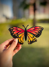Red & yellow butterfly fridge magnet