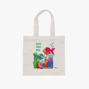 Illustrated tote bag