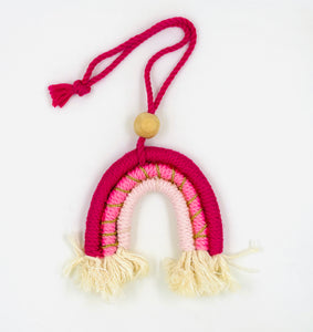 Boho Bliss Macrame Charm – Handmade Crochet Tassel Accessory - Ankansala