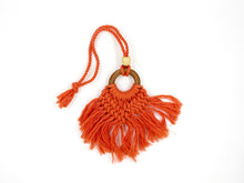 Boho Bliss Macrame Charm – Handmade Crochet Tassel Accessory - Ankansala