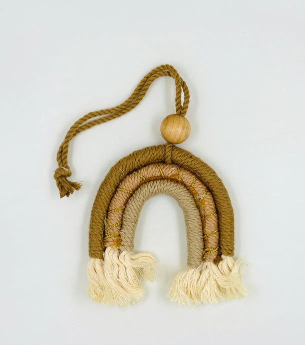 Boho Bliss Macrame Charm – Handmade Crochet Tassel Accessory - Ankansala