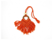 Boho Bliss Macrame Charm – Handmade Crochet Tassel Accessory - Ankansala