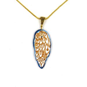 Handmade Pendant-Designer Clay Pendant- Angel wing - Ankansala