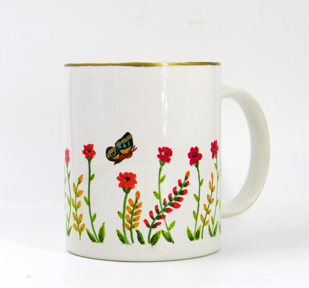 Butterfly Floral Coffee Mug - Ankansala
