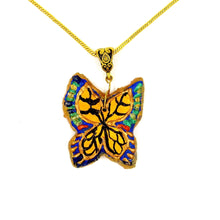 Handmade Pendant-Designer Clay Pendant- Butterfly - Ankansala