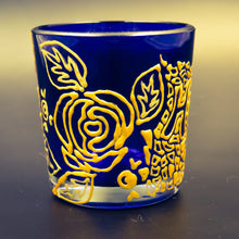 Happy Tea Light Glass Candle Holder- 2 x 2.5 Inches - Ankansala