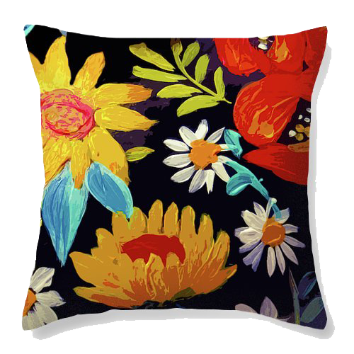 Floral Beauty Velvet Cushion Cover - Ankansala