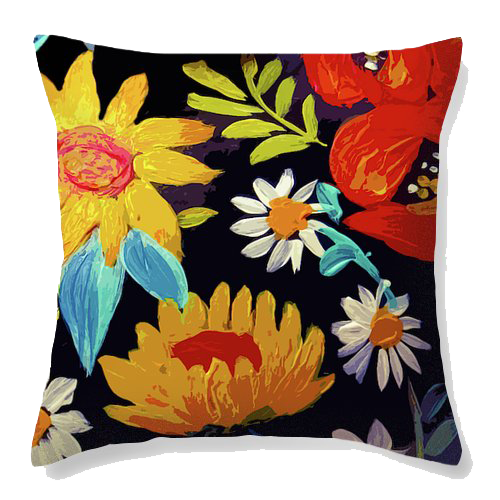 Floral Beauty Velvet Cushion Cover
