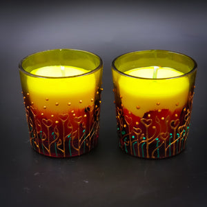 Rose Handmade Scented Soy Candle-B | Set of 2 - Ankansala