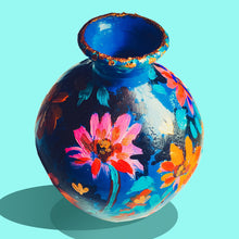 Blue Love Terracotta Vase - Ankansala