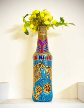 Vibrant Kalka Hand Painted Decorative Bottle Vase - Ankansala