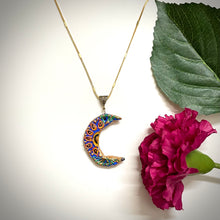 Handmade Pendant-Designer Clay Pendant- Half Moon - Ankansala