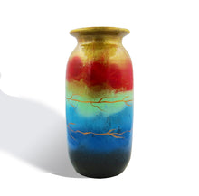 Eclectic Hand Painted Terracotta Vase - Ankansala