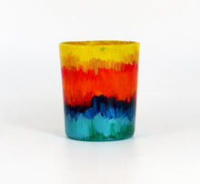 Rainbow Tea Light Glass Candle Holder- 2 x 2.5 Inches - Ankansala
