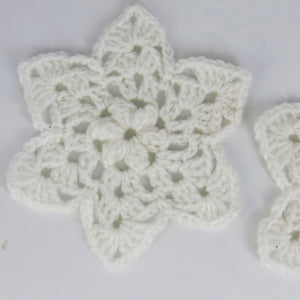 Snow White Christmas Crochet Coasters Set of - 4 - Ankansala