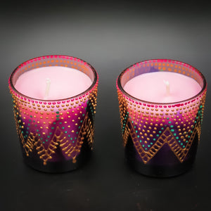 Rose Handmade Scented Soy Candle-A | Set of 2 - Ankansala