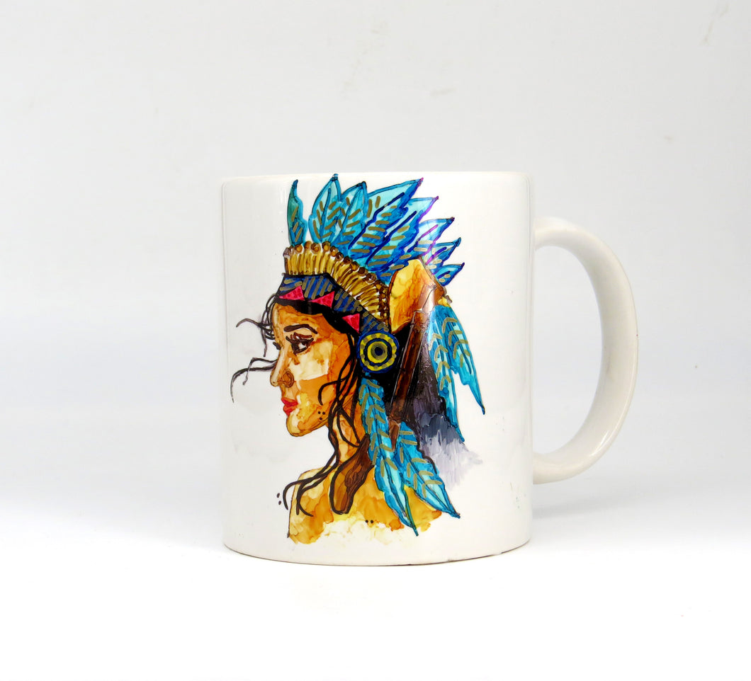 Tribal Lady Coffee Mug - Ankansala