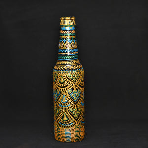 Beehive Hand Painted Decorative Bottle Vase - Ankansala