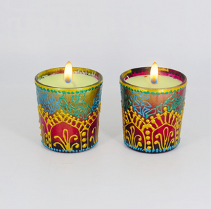 Jasmine Handmade Scented Soy Candle-C | Set of 2 - Ankansala