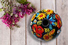 Hand Painted Flower Love Terracotta Vase - Ankansala
